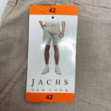 Jachs Men's Casual Chambray Shorts - Stone SIZE - 42