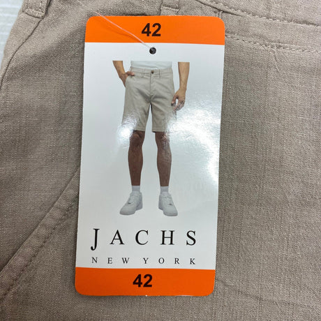Jachs Men's Casual Chambray Shorts - Stone SIZE - 42