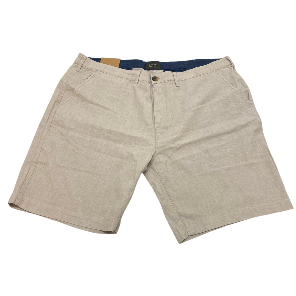 Jachs Men's Casual Chambray Shorts - Stone SIZE - 40