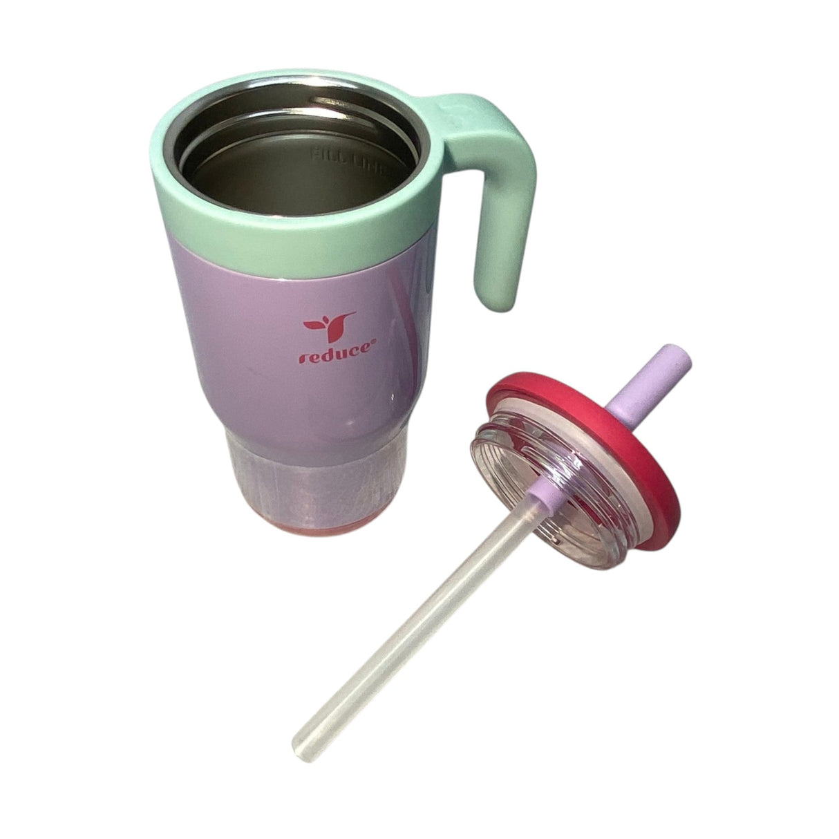 Reduce 414ml Insulated Chiller Cup with Silicone Straw - Purple