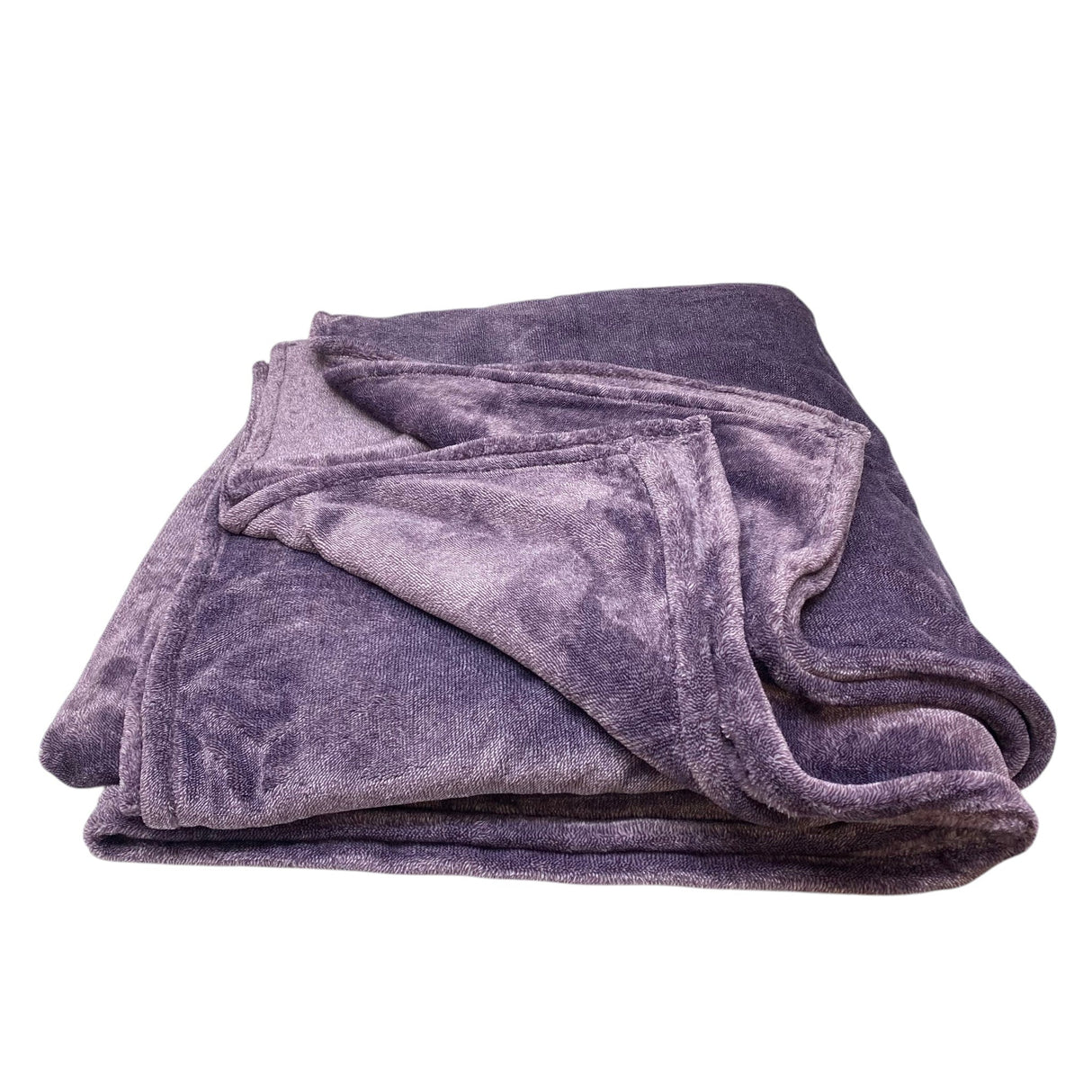 Berkshire Heathered Plush Blanket - King 284 x 234 cm - Purple
