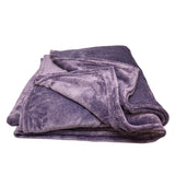 Berkshire Heathered Plush Blanket - King 284 x 234 cm - Purple