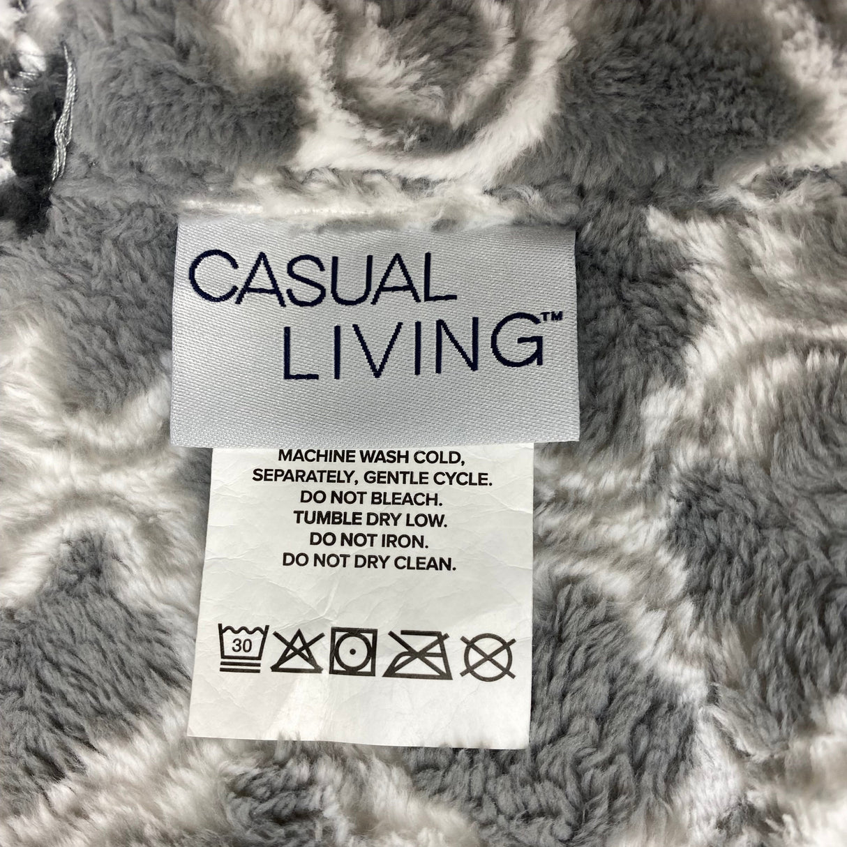 Casual Living Super Soft Plush Throw 152 x 177cm - Grey