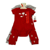 Pekkle Baby 4 Piece Cotton Daywear Set - Balloons/Planes - 9 Months