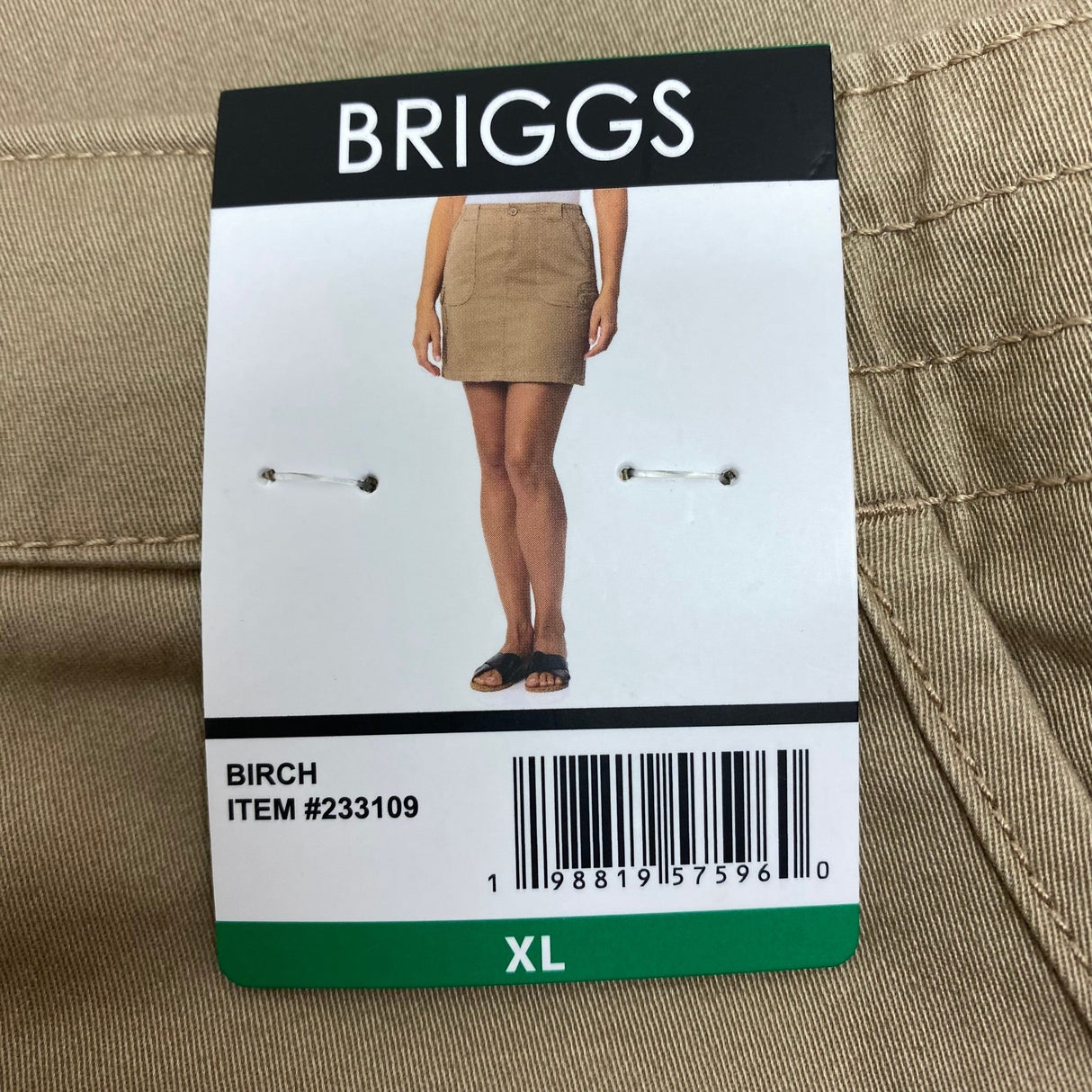 Briggs Women's Cargo Pocket Skirt - Birch SIZE - Extra Large