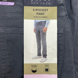 Jachs Men's Straight Fit 5 Pocket Pant - Slate SIZE - 30