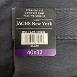 Jachs Men's Straight Fit 5 Pocket Pant - Slate SIZE - 40