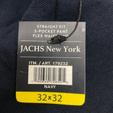 Jachs Men's Straight Fit 5 Pocket Pant - Navy SIZE - 32