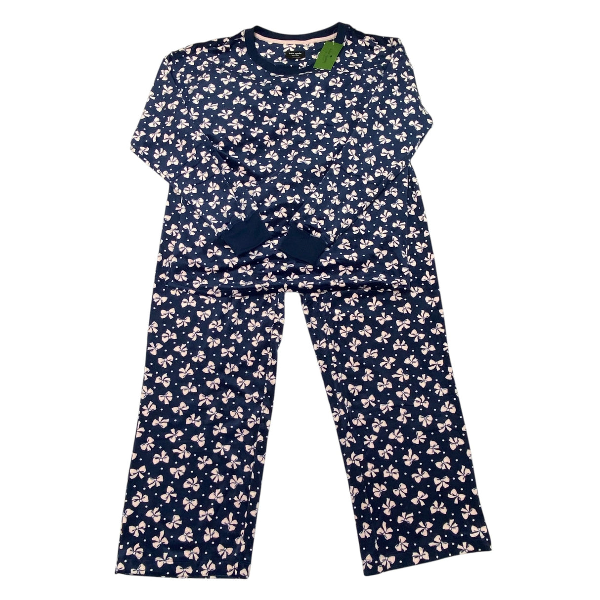 Kate Spade Women's Velour Jogger PJ Set - Bows SIZE - Large