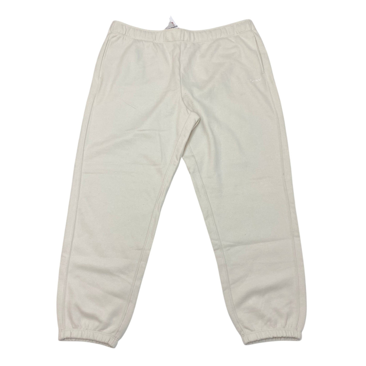 DKNY Women's Fleece Pant - Cream SIZE - XXL