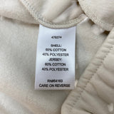 DKNY Women's Fleece Pant - Cream SIZE - XXL