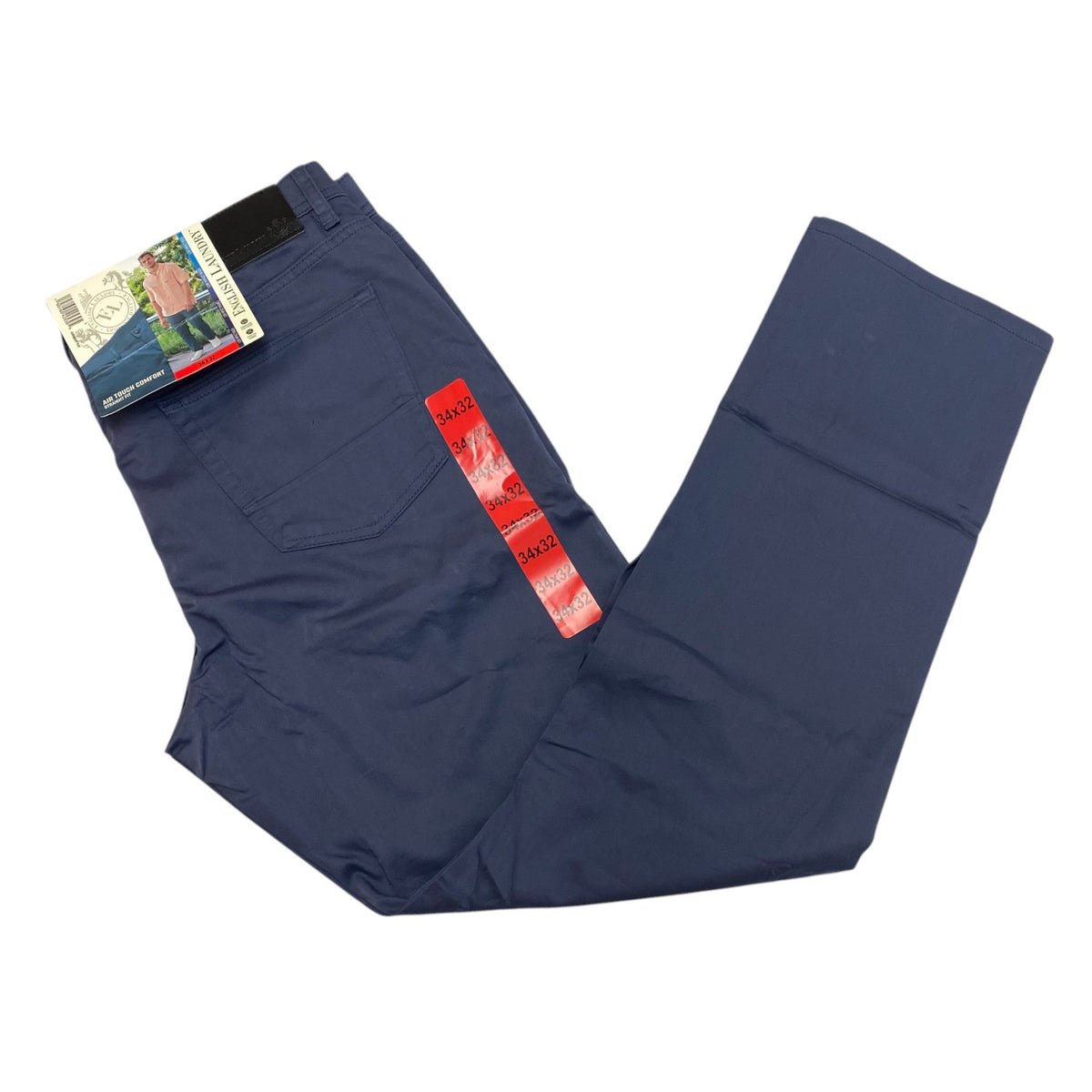 English Laundry Men's Straight Fit Air Touch Comfort Pant - Blue SIZE - 34