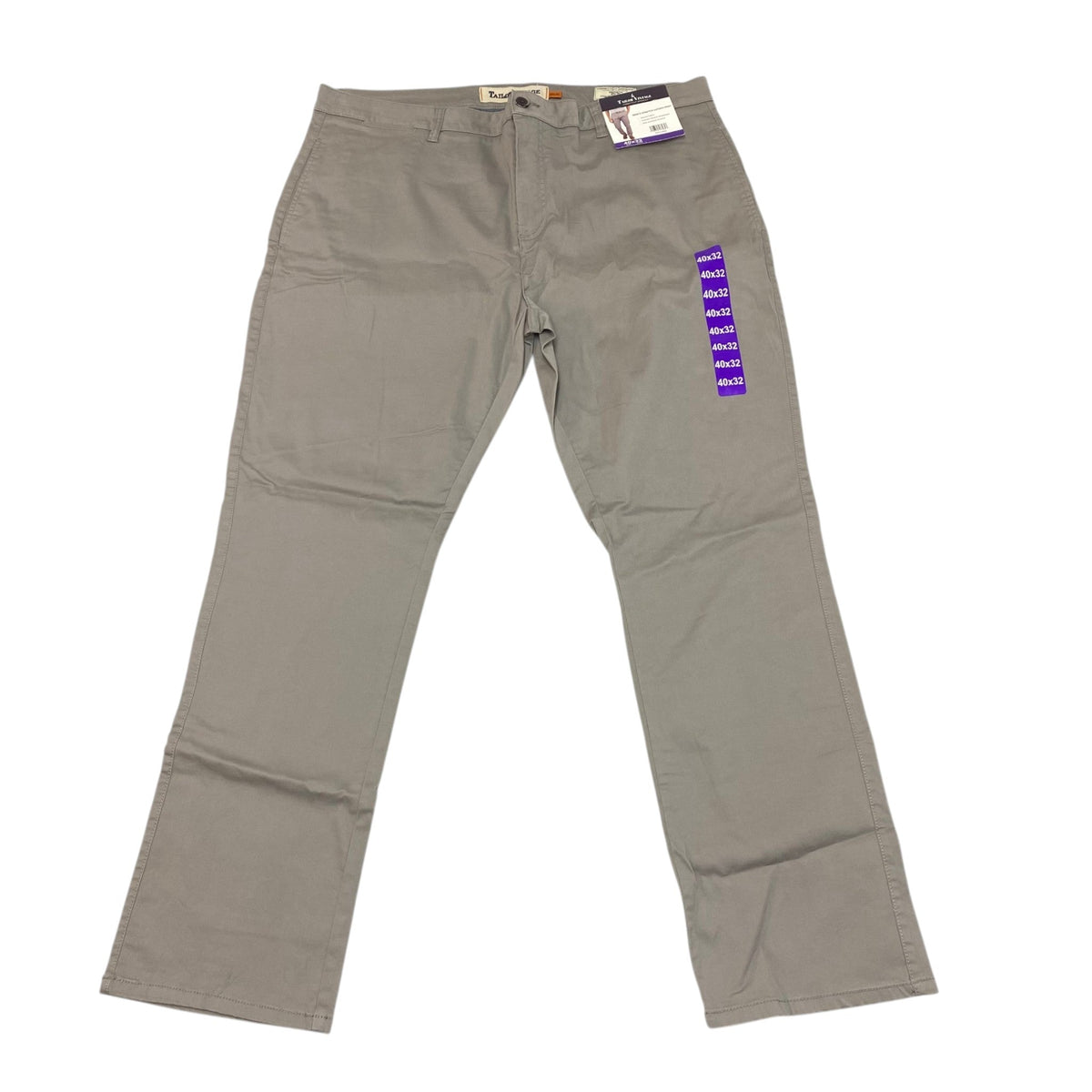 Tailor Vintage Men's Stretch Sateen Pant - Grey Flannel SIZE - 40