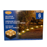 Dais Solar Brick Light 6 Pack - Warm White