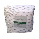 South Point Microfibre Flannelette 5 Piece King Sheet Set - Super Sun