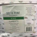 South Point Microfibre Flannelette 5 Piece King Sheet Set - Super Sun