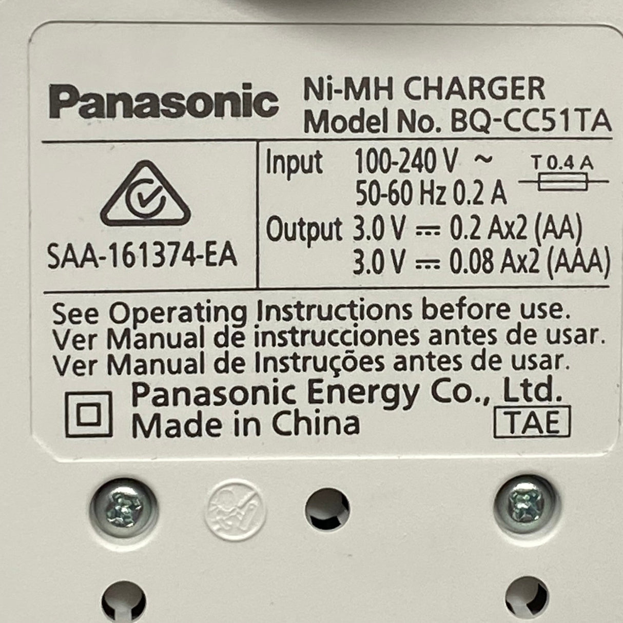 Panasonic Eneloop Ready To Use Rechargeable Battery Pack