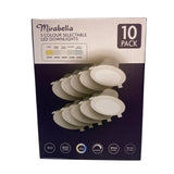 Mirabella 9x 9W LED Downlights 5CCT Dimmable