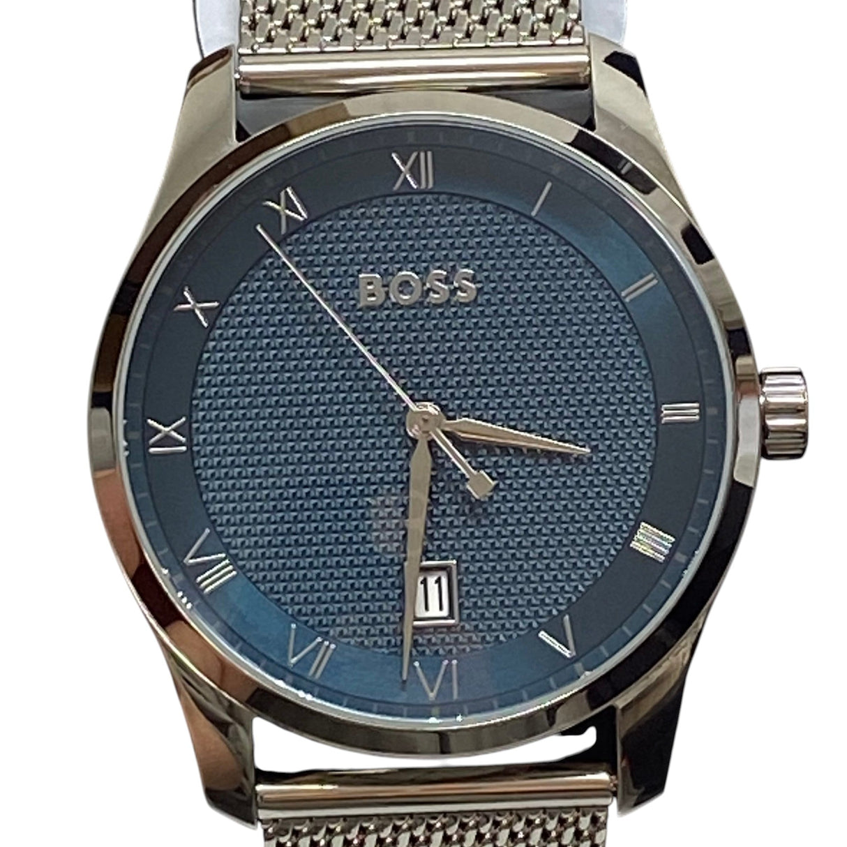 Boss Principle SS Blue Dial Men's Watch