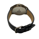 Coach Oliver Black Leather Strap Grey Dial Men's Watch