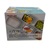 Neoflam 10 Piece Stainless Steel Container Set with Lids