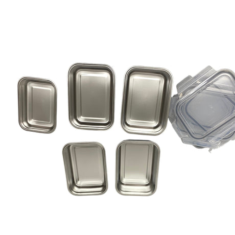 Neoflam 10 Piece Stainless Steel Container Set with Lids