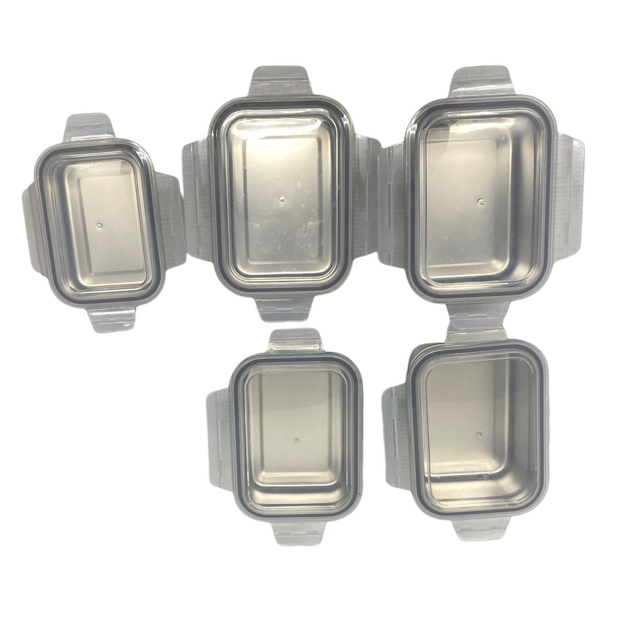 Neoflam 10 Piece Stainless Steel Container Set with Lids