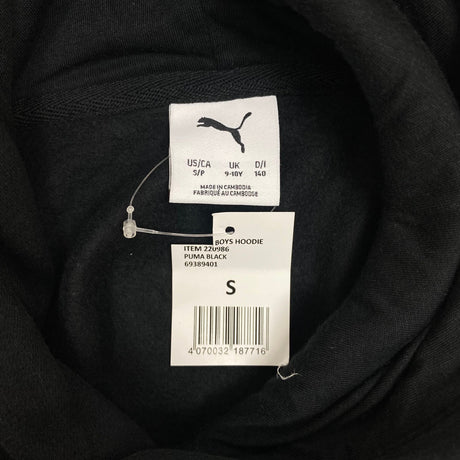 Puma Boy's Logo Fleece Hoodie SIZE - 10 Small