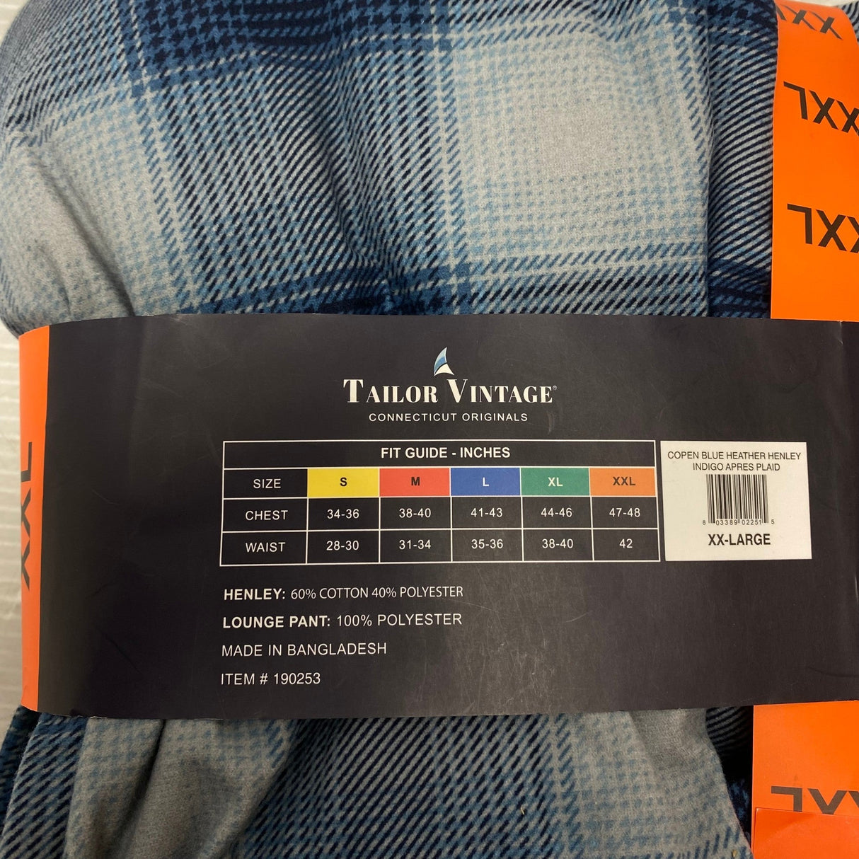 Tailor Vintage Men's 2 Piece Lounge Set SIZE - XXL