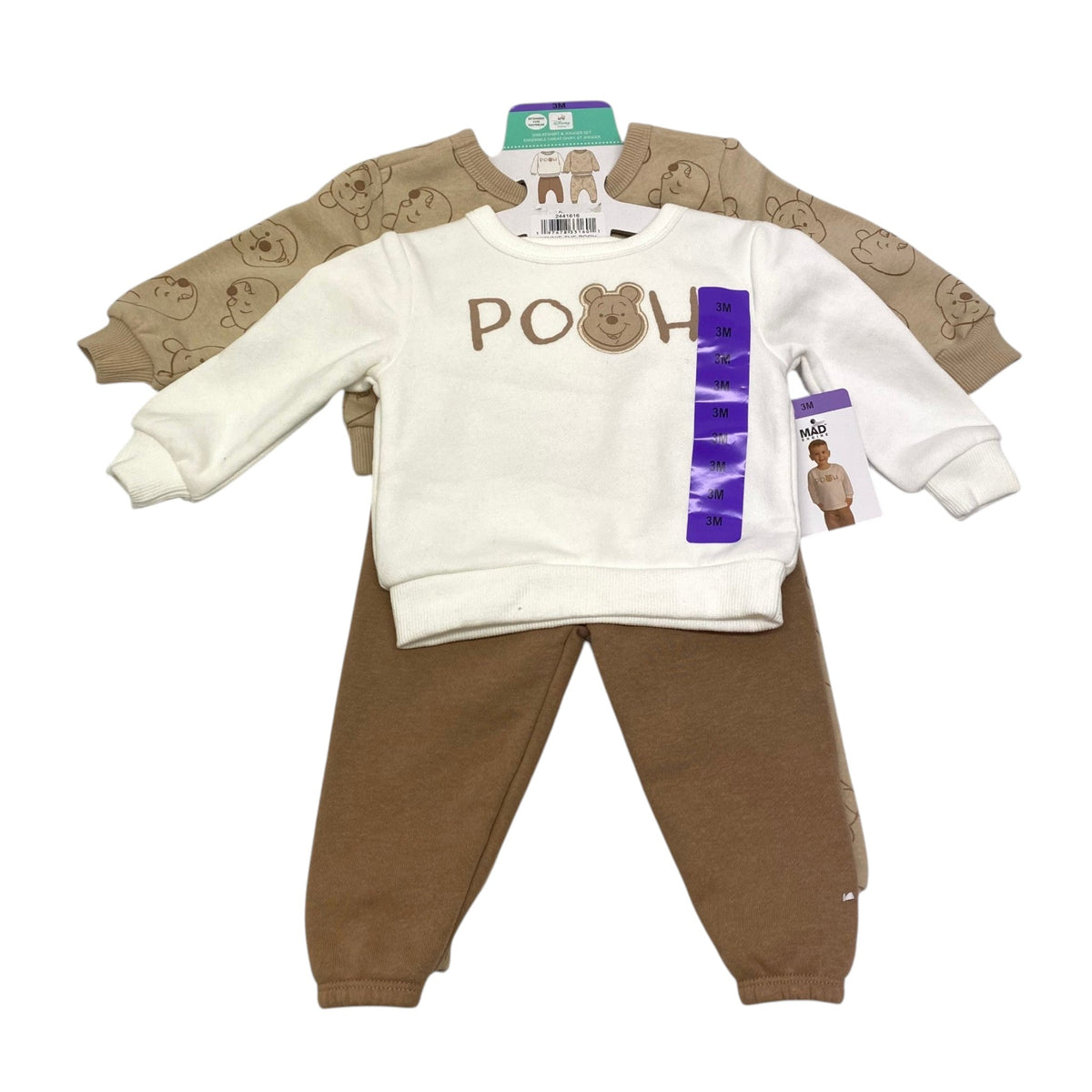 Mad Engine Kids's Winnie The Pooh Sweatshirt & Jogger - 3 Months