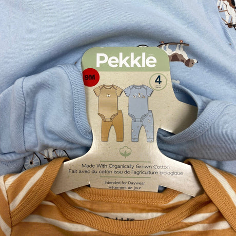 Pekkle Infant's 4 Piece Bodysuit and Leggings Set - Dogs - 9 Months