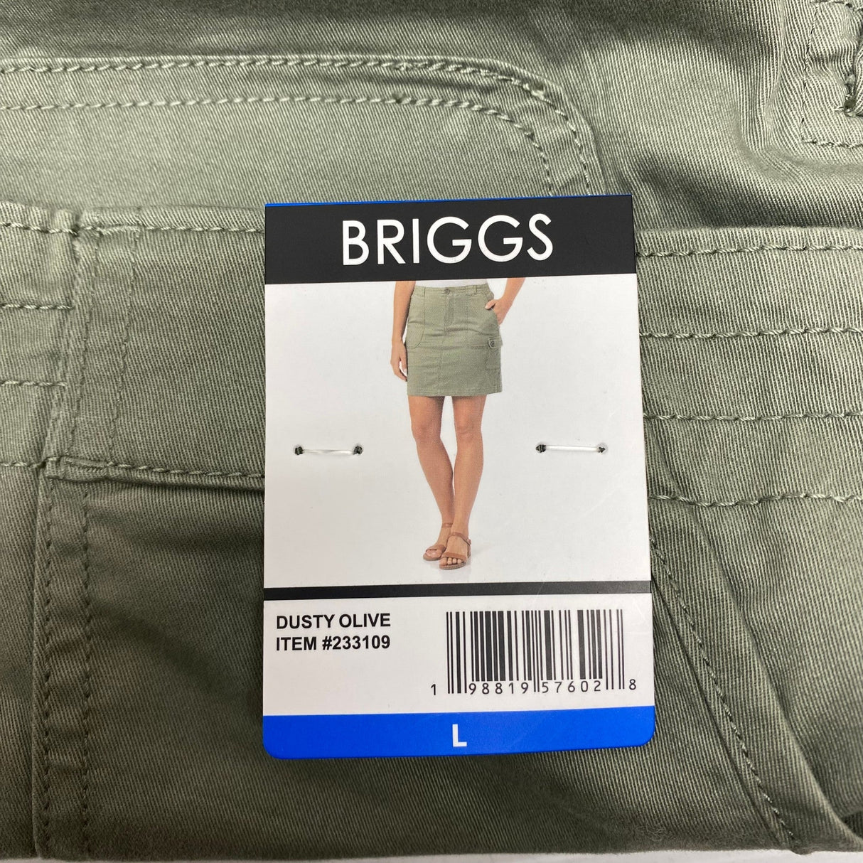 Briggs Women's Cargo Pocket Skirt - Dusty Olive SIZE - Large