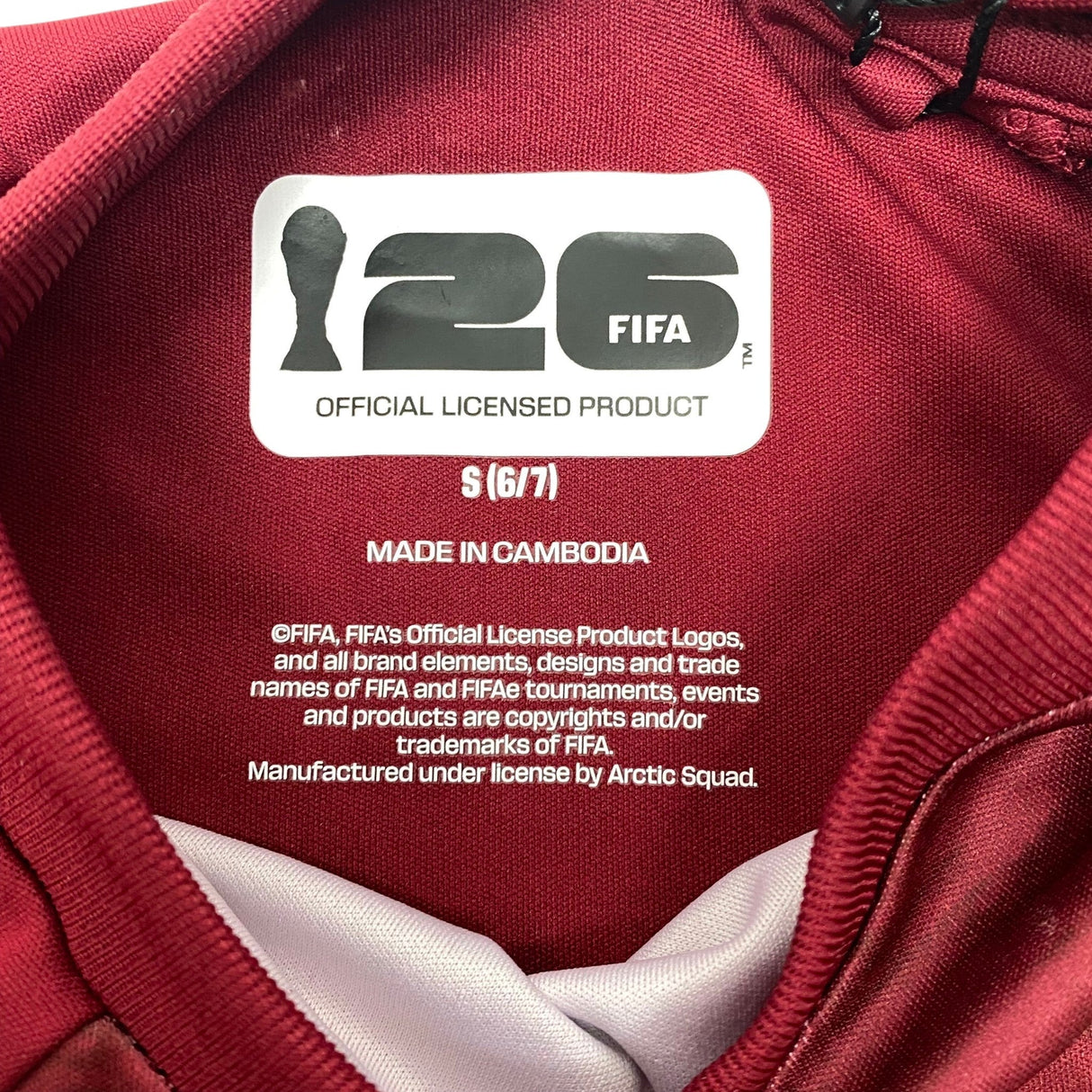 FIFA Kid's Licensed 2026 FIFA Jersey - Portugal - 6/7 Year Old SIZE - Small