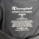 Champion Kid's Script Short Sleeve Tee SIZE - 10