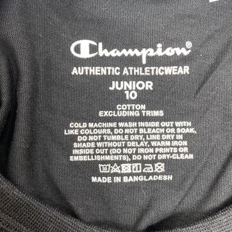 Champion Kid's Script Short Sleeve Tee SIZE - 10