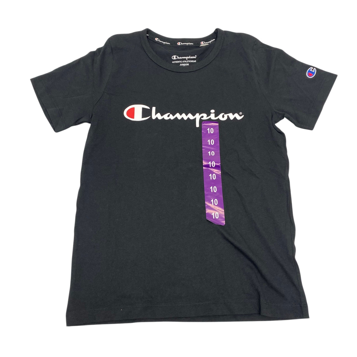 Champion Kid's Script Short Sleeve Tee SIZE - 10