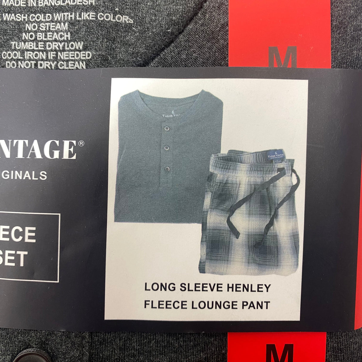 Tailor Vintage Men's 2 Piece Lounge Set SIZE - Medium