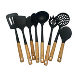Miu Silicone Utensil Set 8 Piece Beechwood Handle