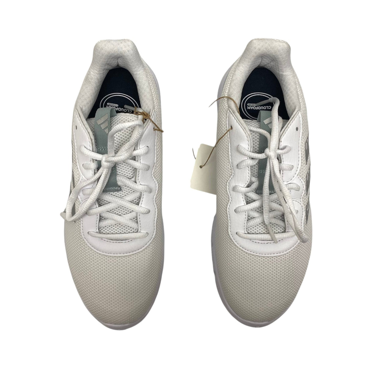 Adidas Women's Cloudfoam Flex Wide Fit Sneakers - White SIZE - Small