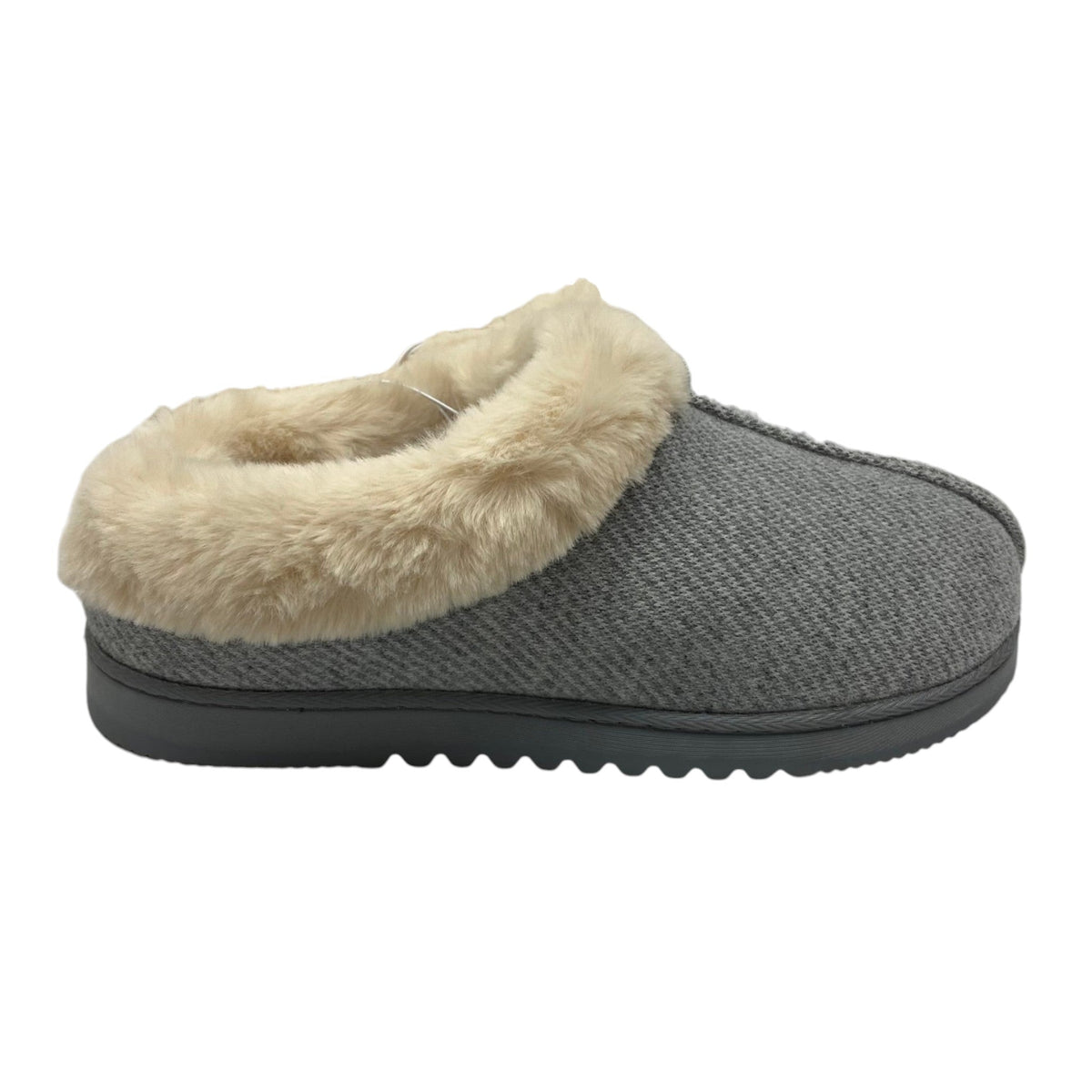 Dearfoam Dearfoam Women's Twill Clog Slipper - Light Heather Grey SIZE - Large