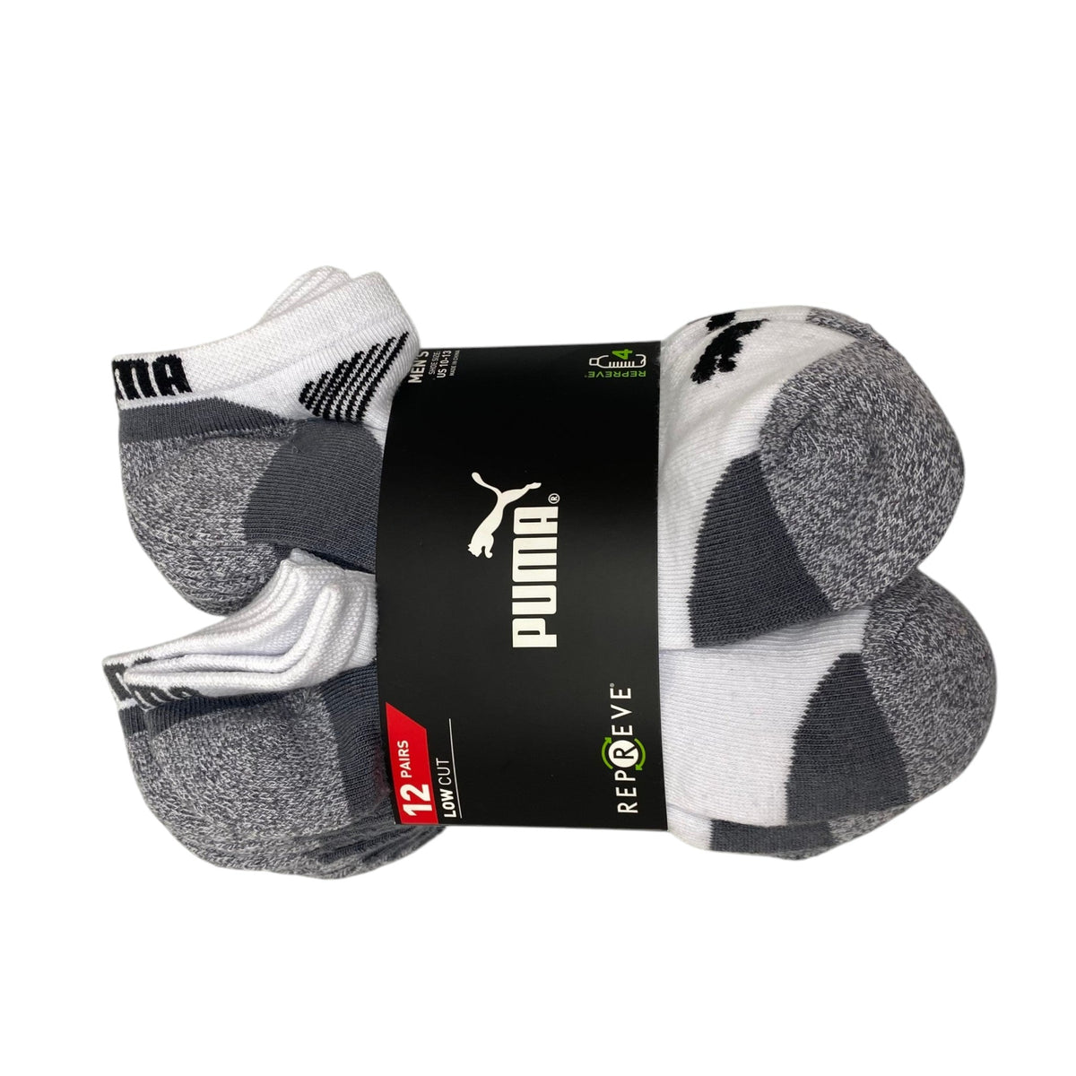 Puma 12x Men's Low Cut Liner Socks - Size 10-13
