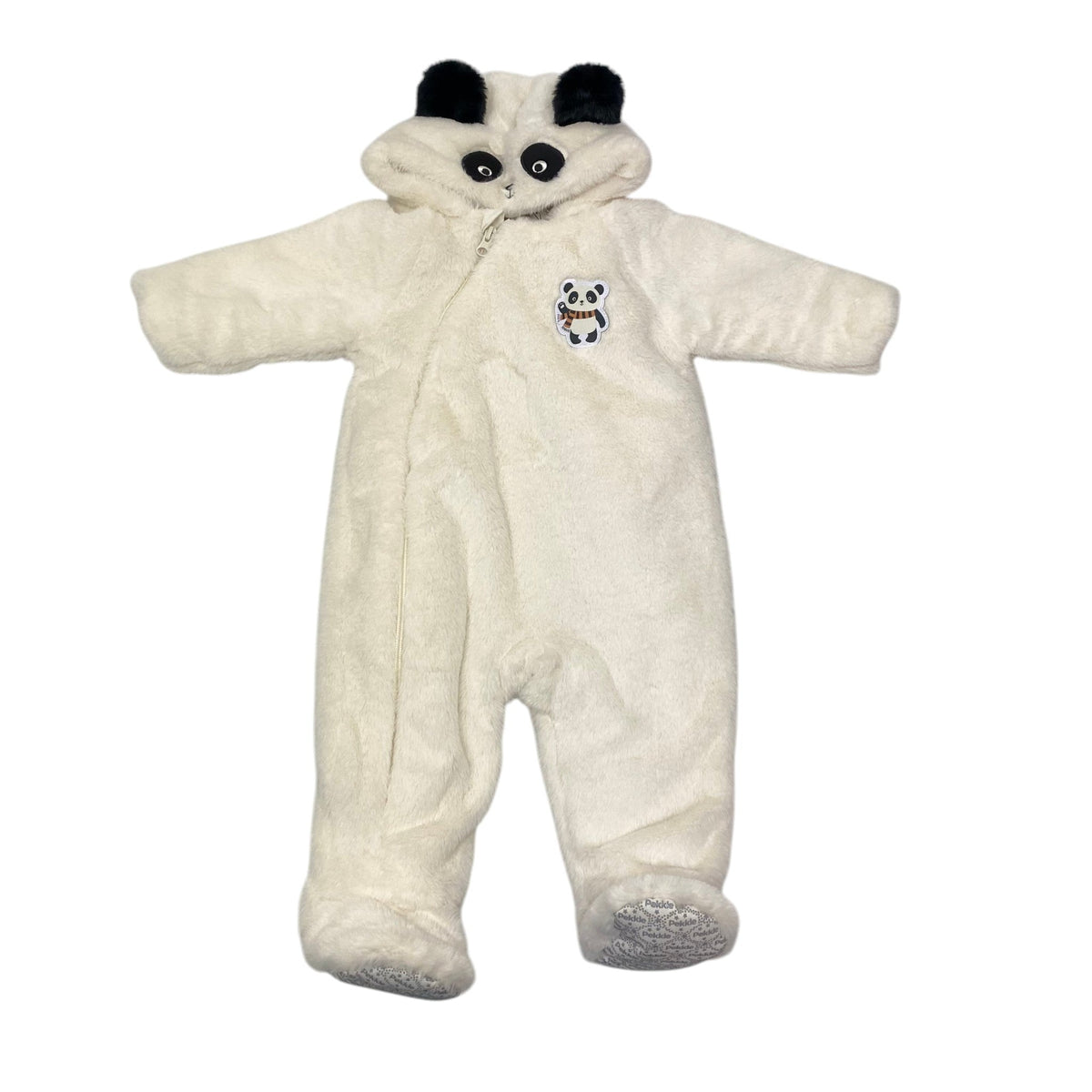 Pekkle Kid's Sleepsuit - White Panda - Size 9 Months