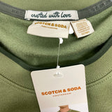 Scotch & Soda Men's Long Sleeve Crew Sweatshirt - Green SIZE - XXL