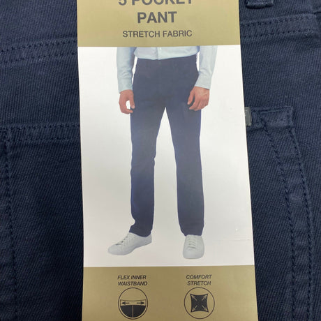 Jachs Men's Straight Fit Pants - Navy SIZE - 34