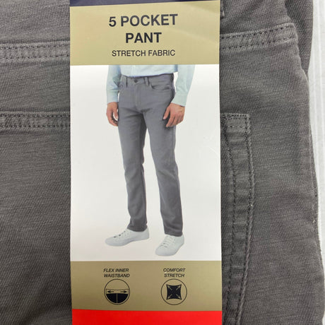 Jachs Men's Straight Fit Pants - Grey SIZE - 34