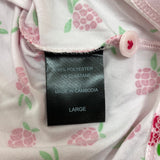 Kate Spade Women's 2 Piece Capri Pyjama Set - Strawberry SIZE - Large