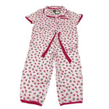 Kate Spade Women's 2 Piece Capri Pyjama Set - Strawberry SIZE - Large