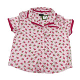 Kate Spade Women's 2 Piece Capri Pyjama Set - Strawberry SIZE - Large