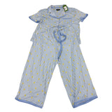 Kate Spade Women's 2 Piece Capri Pyjama Set - Lemon SIZE - Medium