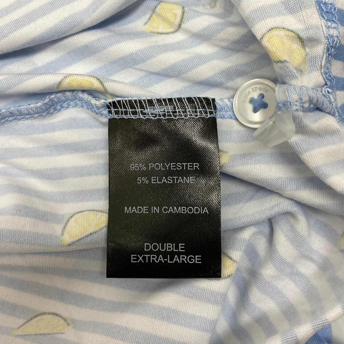 Kate Spade Women's 2 Piece Capri Pyjama Set - Lemon SIZE - XXL
